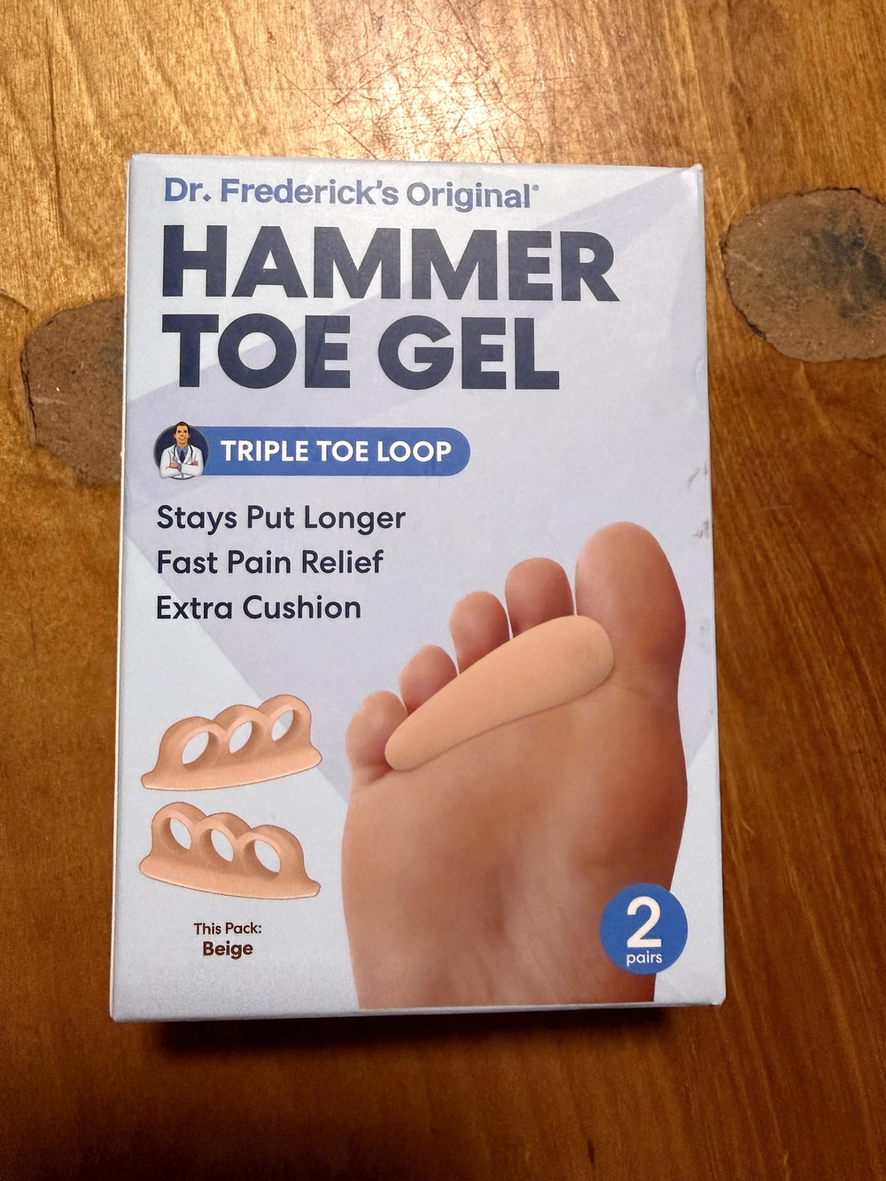 Hammer Toe Gel Toe Cushions - Blue